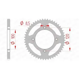 Couronne AFAM acier standard 38101 - 420