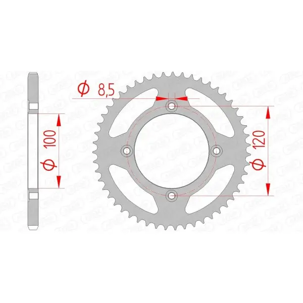 Couronne AFAM acier standard 38101 - 420