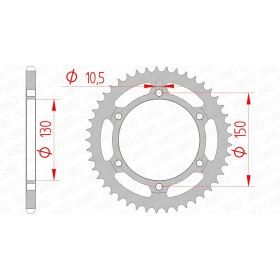 Couronne AFAM 45 dents type 10501 pas 520 acier HONDA NX 500