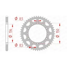 Couronne AFAM acier standard 16204 - 520