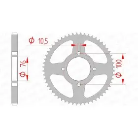 Couronne AFAM acier standard 14214 - 428