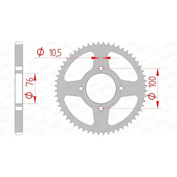 Couronne AFAM acier standard 14214 - 428