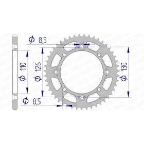 Couronne AFAM aluminium 17107420