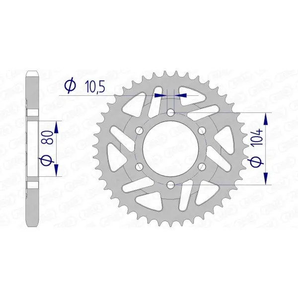 Couronne AFAM aluminium 17610525