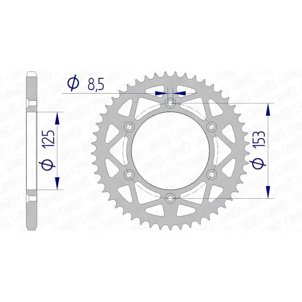 Couronne AFAM aluminium Ultra-Light 11212 - 520