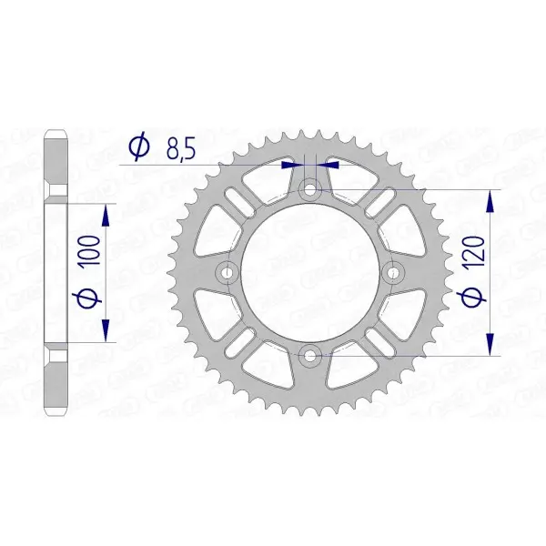 Couronne AFAM aluminium 15104 - 428