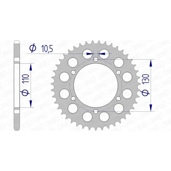Couronne AFAM aluminium 17500520