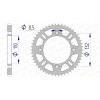 Couronne AFAM 49 dents type 72102N pas 428 alu KTM SX 85