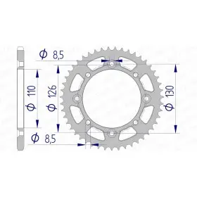 Couronne AFAM aluminium 17107420