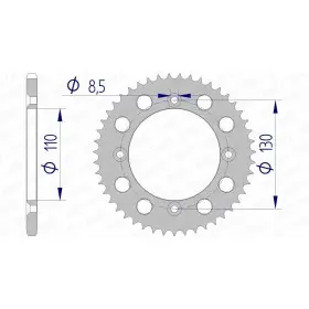 Couronne AFAM aluminium Ultra-Light 11104 - 420