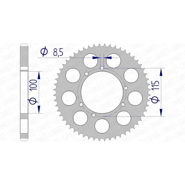 Couronne AFAM aluminium 93117 - 428