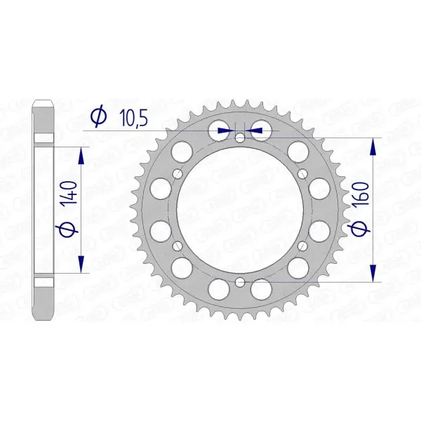 Couronne AFAM aluminium 17701530
