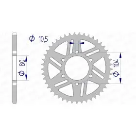 Couronne AFAM aluminium 17606520