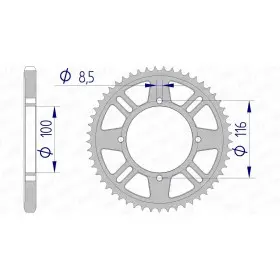 Couronne AFAM aluminium 17105428