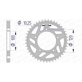 Couronne AFAM 41 dents type 36802 pas 525 alu APRILIA RSV 1000