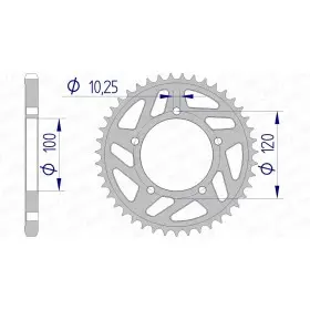 Couronne AFAM aluminium 36802 - 525