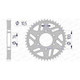 Couronne AFAM 45 dents type 15902 pas 530 alu SUZUKI GS 650 G Katana
