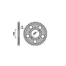 Couronne PBR acier standard 4557 - 525