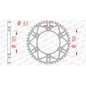 Couronne AFAM 52 dents acier ultra-light type 71304SLK pas 520 KTM EXC 250