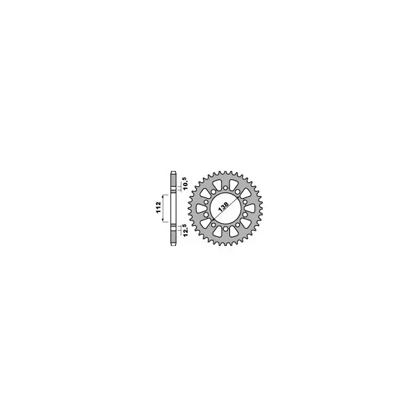 Couronne PBR acier standard 4684 - 525