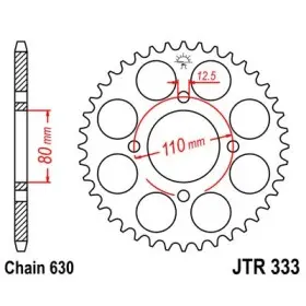 Couronne JT SPROCKETS acier standard 333 - 630