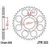 Couronne acier 38 dents JT Sprockets type 333 chaîne 630 CB750FKZ/FZ 1979-80