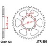 Couronne acier 53 dents JT Sprockets type 809 chaîne 428 Suzuki 