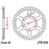 Couronne acier 48 dents JT Sprockets type 816 chaîne 530 GSX-R1100 1989-92