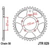 Couronne acier 47 dents JT Sprockets type 829 chaîne 530 GSF600 BANDIT 1995-99 ET GSF600 Y BANDIT 2000-04