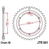 Couronne acier 42 dents JT Sprockets type 841 chaîne 530 SR500 1978-91 ET XT500 1978