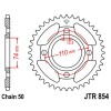 Couronne acier 36 dents JT Sprockets type 854 chaîne 530 XS400SE 1980-82