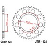 Couronne acier 50 dents JT Sprockets type 1134 chaîne 428 