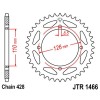 Couronne acier 47 dents JT Sprockets type 1466 chaîne 428 Kawasaki KX65 