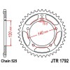 Couronne acier 43 dents JT Sprockets type 1792 chaîne 525 GSX-R750 2005 ET 800 BONNEVILLE 2001-03