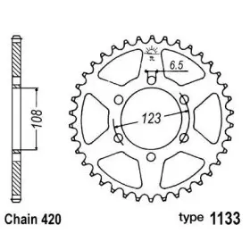 Couronne B1 acier standard - 420