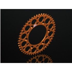 COURONNE RENTHAL ANTI-BOUE / ANODISE ORANGE 50 DENTS