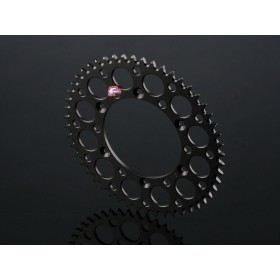 COURONNE RENTHAL ANTI-BOUE / ANODISE NOIR 52 DENTS