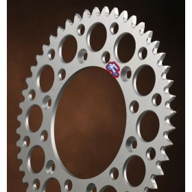 Couronne alu Renthal 47 dents anti-boue anodisée orange chaine 520 KTM SX/SX-F 125 et +