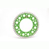 Couronne Renthal Twinring 51 dents anodisée vert Kawasaki KX80/85 