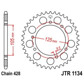 Couronne JT SPROCKETS acier standard 1134 - 428