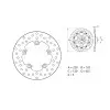 Disque de frein BREMBO Oro fixe - 68B407G6