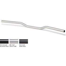 GUIDON 25 4MM STREETBAR ALU LSL 1 noir brossé