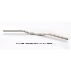 GUIDON 25 4MM STREETBAR ALU LSL 1 NOIR POLI