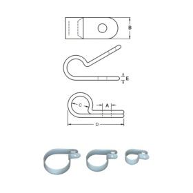 Serre-câble BIHR plastique blanc - Ø8mm - 10pcs