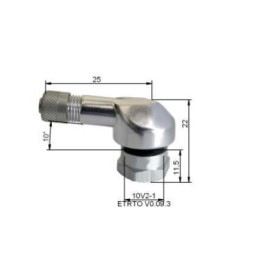 Valves argent Tubeless coudées Ø11 5mm