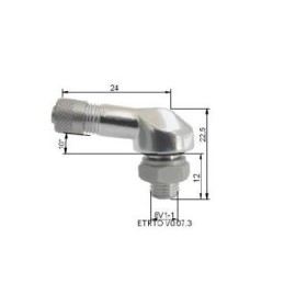 Valves argent Tubeless coudées Ø8 5mm