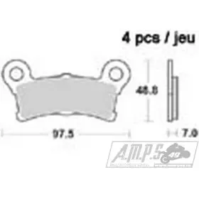 Plaquette de frein - LMP 504 SR