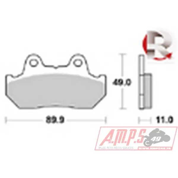 Plaquette de frein - LMP 142 SF