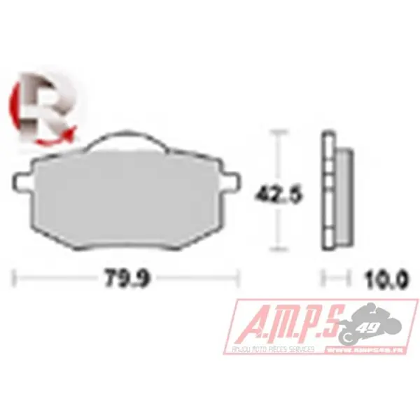 Plaquette de frein - LMP 216 ST