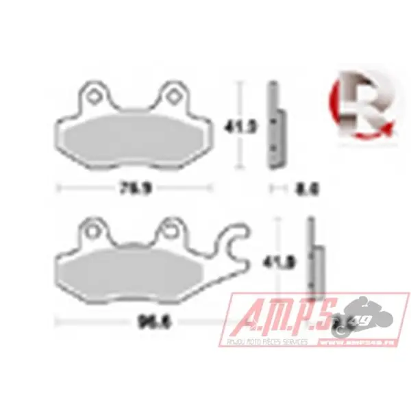 lmp238SRR - lmp238STR - Plaquettes de freins AP RACING
